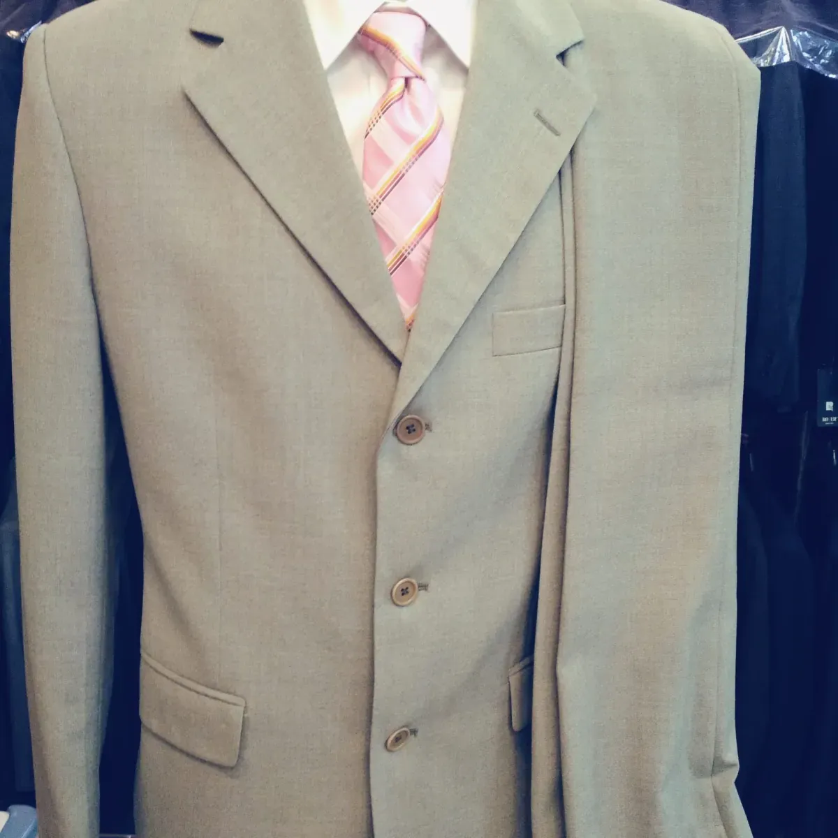 Traje de verano en beige claro, vista 4